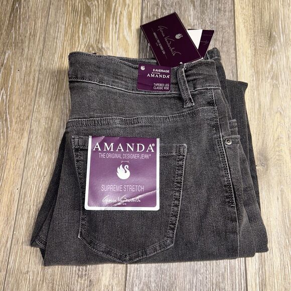 Gloria Vanderbilt Amanda Supreme Stretch Women's Jeans Classic Rise Size 8 Avg - Picture 1 of 13